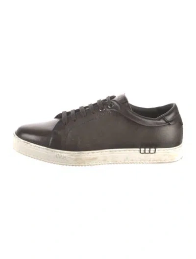 Pre-owned Berluti Leather Sneakers In Gray