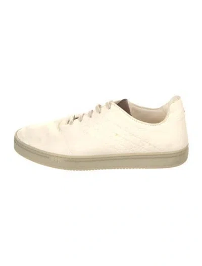 Pre-owned Berluti Leather Sneakers In Neutral