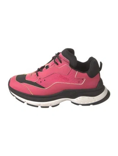 Pre-owned Berluti Leather Sneakers In Pink