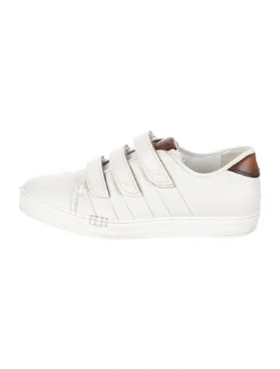 Pre-owned Berluti Leather Sneakers In White