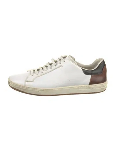 Pre-owned Berluti Leather Sneakers In White