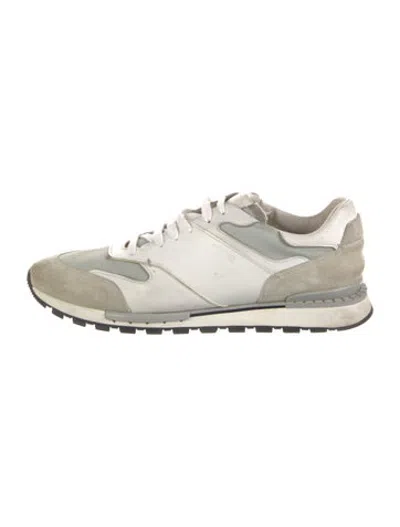 Pre-owned Berluti Leather Sneakers In White