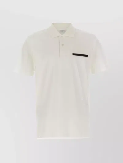 BERLUTI LEATHER TAB POLO SHIRT