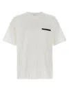 Berluti Leather-trim Crewneck T-shirt In White