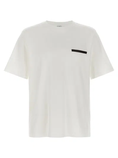BERLUTI LEATHER TAB T-SHIRT