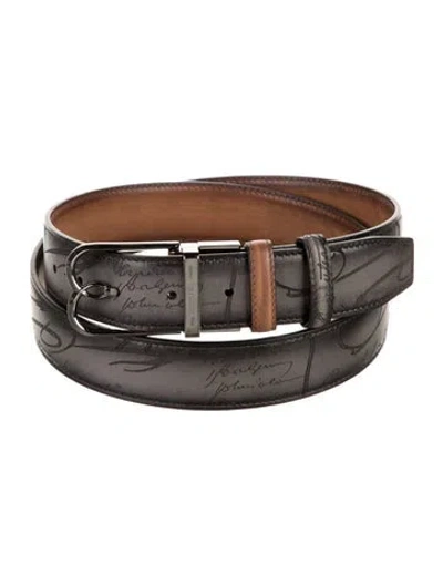 Pre-owned Berluti Leather Waist Belt In Multi
