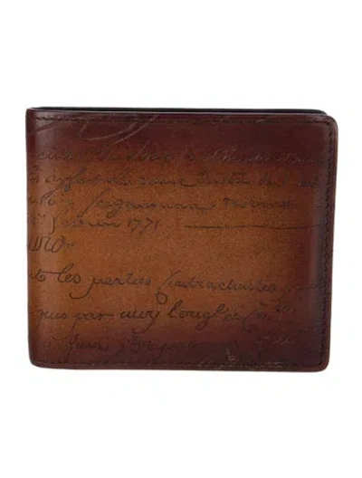 Pre-owned Berluti Leather Wallet In Brown