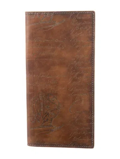 Pre-owned Berluti Leather Wallet In Brown