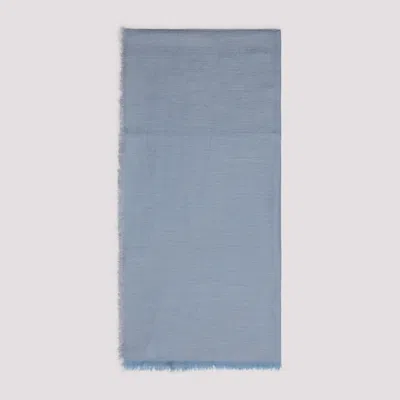 BERLUTI LIGHT BLUE CLASSIC SCARF