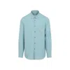 Berluti Sophisticated Linen Shirt In Blue