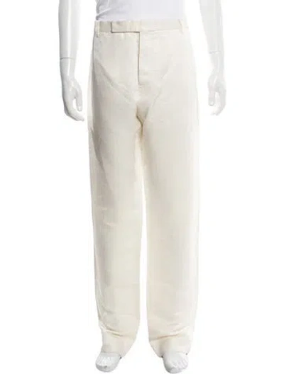 Pre-owned Berluti Linen Dress Pants In Neutrals