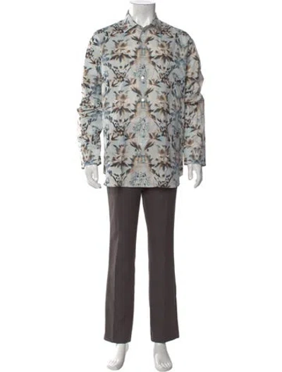 Pre-owned Berluti Linen Printed Shirt In Multi