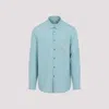Berluti Sophisticated Linen Shirt In Blue