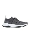 Berluti Gray Shadow Leather-trimmed Sneakers With Sock-like Fit In Gray