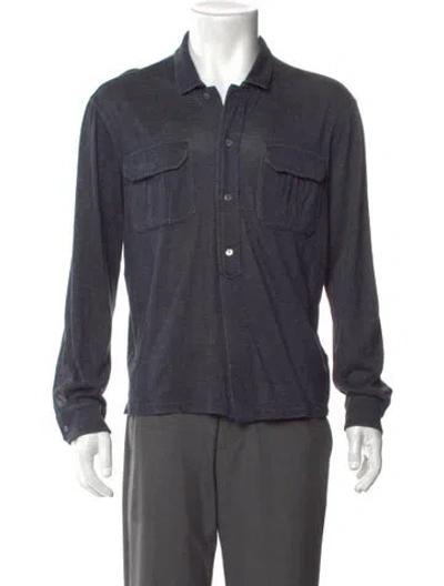 Pre-owned Berluti Long Sleeve Shirt In Blue