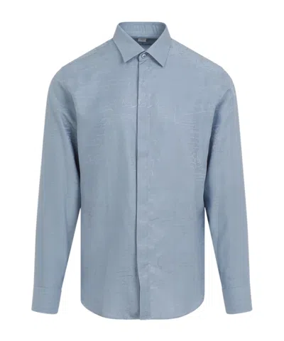 Berluti Long-sleeved Shirt In Blue