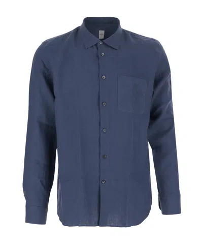 Berluti Long-sleeved Shirt In Blue