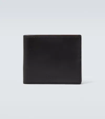 Berluti Makore Leather Bifold Wallet In Black