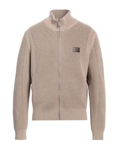 Berluti Man Turtleneck Sand Size L Wool, Cashmere, Calfskin In Neutral