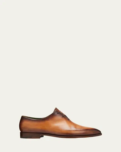 Berluti Men's Alessandro Demesure Leather Oxfords In Multi