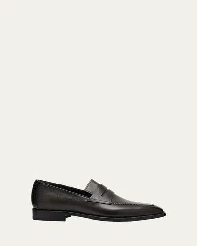 Berluti Men's Andy Demesure Neo Flex Leather Penny Loafers In Black