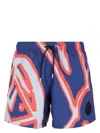 Berluti Scritto Print Swim Shorts In Multicolour