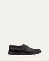 Berluti Men's Fast Track Leather Loafers In Black