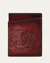 Berluti Men's Jagua Gradient Scritto Bifold Card Holder In Light Saint Emilion