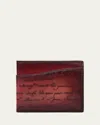 Berluti Men's Makore Gradiant Scritto Venezia Leather Wallet In Light Saint Emilion