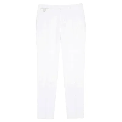 Pre-owned Berluti Men's Trousers White Cotton Linen Silk Blend Size 52 L