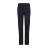 Berluti Straight Leg Wool Blend Pants With Elastic Waistband In Blue