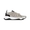 Berluti Mesh Sneakers Leather Inserts In Beige