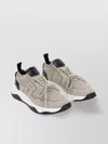 Berluti Mesh Sneakers Leather Inserts In Grey