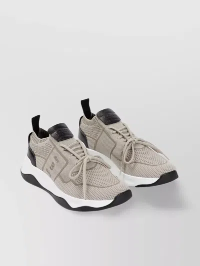 BERLUTI MESH SNEAKERS LEATHER INSERTS