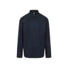 Berluti Mulberry Silk Long-sleeved Shirt In Blue