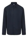 Berluti Mulberry Silk Long-sleeved Shirt In Blue
