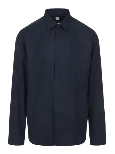 BERLUTI MULBERRY SILK SHIRT