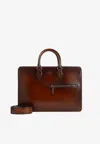 Berluti Briefcase Bag Featuring Adjustable Strap In Brown