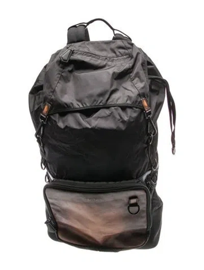 Pre-owned Berluti Nylon Backpack In Black