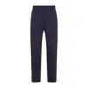 Berluti Dark Blue Blue Cotton Track Pants In Blue