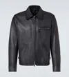 Berluti Patina 1 Jour Leather Blouson In Black