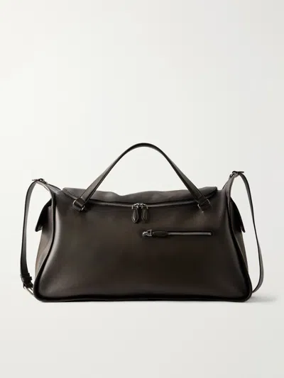 Berluti Periple Full-grained Leather Weekend Bag In Brown