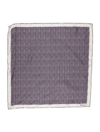 Pre-owned Berluti Printed Scarf In Gray