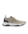 Berluti Mesh Sneakers Leather Inserts In Nude