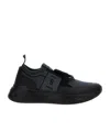 Berluti Men's Shadow Textile Sneakers In Black
