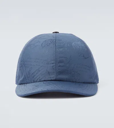 Berluti Scritto Baseball Cap In Blue