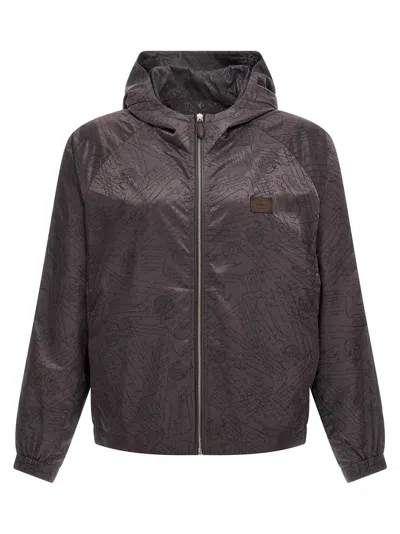 Berluti Scritto B-way Jacket In Brown