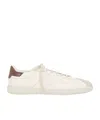 Berluti Trainer Leather Sneakers With Logo Engraving In White