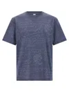 Berluti Crew Neck Short-sleeved T-shirt In Blue