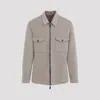 Berluti Double Face Zipped Overshirt In Mole